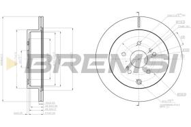 BREMSI CD8072V - DISCOS DE FRENO SUZUKI