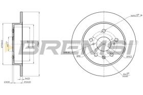 BREMSI CD8075S - DISCOS DE FRENO FIAT, SUZUKI