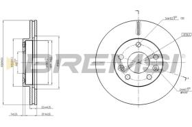 BREMSI CD8078V - DISCOS DE FRENO RENAULT, DACIA