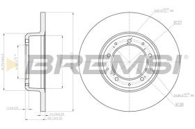 BREMSI CD8083S - DISCOS DE FRENO LAND ROVER