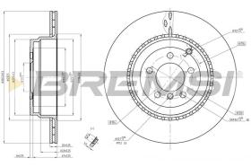 BREMSI CD8085V - DISCOS DE FRENO LAND ROVER