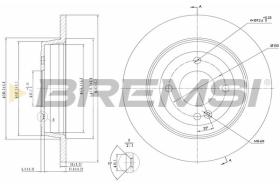 BREMSI CD8090S - DISCOS DE FRENO KIA, HYUNDAI