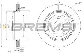 BREMSI CD8095V - DISCOS DE FRENO JEEP