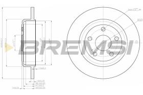 BREMSI CD8096S - DISCOS DE FRENO JEEP