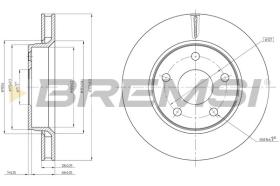 BREMSI CD8098V - DISCOS DE FRENO JEEP