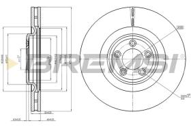 BREMSI CD8107V - DISCOS DE FRENO JAGUAR