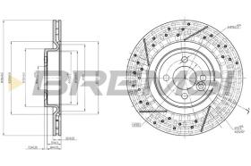 BREMSI CD8121V - DISCOS DE FRENO MINI