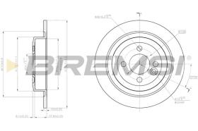 BREMSI CD8124S - DISCOS DE FRENO MINI