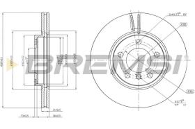 BREMSI CD8125V - DISCOS DE FRENO MINI