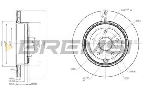 BREMSI CD8140V - DISCOS DE FRENO SUBARU