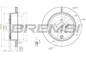 BREMSI CD8141V - DISCOS DE FRENO SUBARU