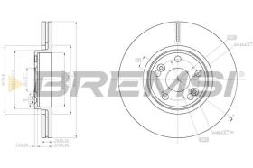 BREMSI CD8152V - DISCOS DE FRENO RENAULT