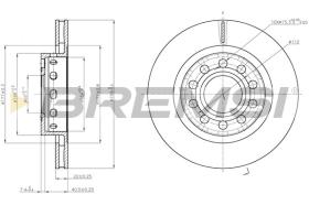 BREMSI CD8181V - DISCOS DE FRENO AUDI