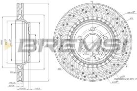 BREMSI CD8183V - DISCOS DE FRENO MERCEDES-BENZ