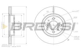 BREMSI CD8186V - DISCOS DE FRENO HYUNDAI, KIA