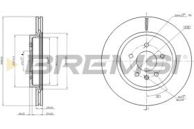 BREMSI CD8188V - DISCOS DE FRENO OPEL, VAUXHALL