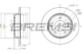 BREMSI CD8193S - DISCOS DE FRENO KIA, HYUNDAI