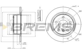 BREMSI CD8197S - DISCOS DE FRENO BMW