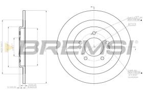 BREMSI CD8201S - DISCOS DE FRENO HYUNDAI