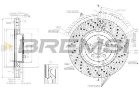 BREMSI CD8202V - DISCOS DE FRENO MERCEDES-BENZ