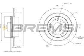 BREMSI CD8208S - DISCOS DE FRENO HONDA