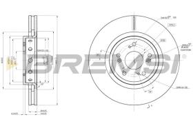 BREMSI CD8209V - DISCOS DE FRENO HONDA