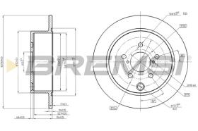 BREMSI CD8211S - DISCOS DE FRENO SUBARU