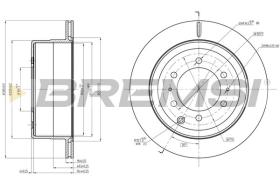 BREMSI CD8212V - DISCOS DE FRENO TOYOTA