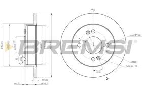 BREMSI CD8213S - DISCOS DE FRENO HYUNDAI