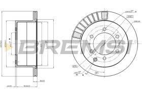 BREMSI CD8215V - DISCOS DE FRENO TOYOTA