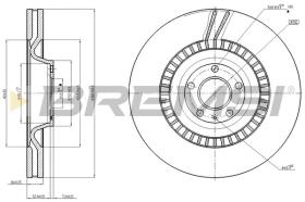 BREMSI CD8222V - DISCOS DE FRENO AUDI