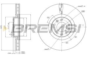 BREMSI CD8234V - DISCOS DE FRENO PEUGEOT, CITROEN