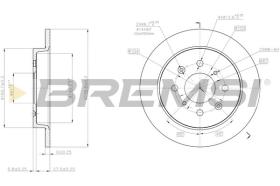 BREMSI CD8244S - DISCOS DE FRENO HONDA