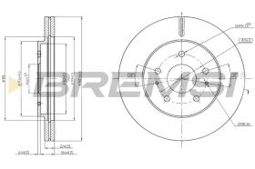 BREMSI CD8247V - DISCOS DE FRENO DAIHATSU