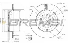 BREMSI CD8251V - DISCOS DE FRENO MAZDA
