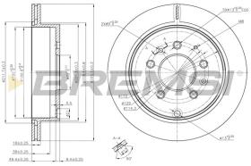 BREMSI CD8261V - DISCOS DE FRENO MAZDA