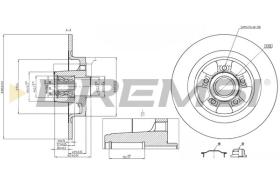 BREMSI CD8264S - DISCOS DE FRENO RENAULT