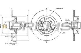 BREMSI CD8265S - DISCOS DE FRENO RENAULT