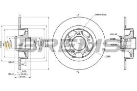 BREMSI CD8265S - DISCOS DE FRENO RENAULT