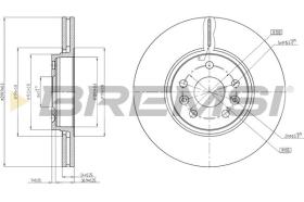 BREMSI CD8266V - DISCOS DE FRENO RENAULT