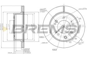 BREMSI CD8285V - DISCOS DE FRENO KIA