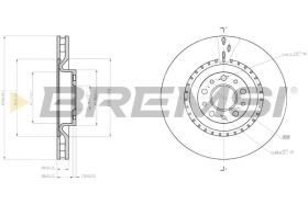 BREMSI CD8289V - DISCOS DE FRENO FIAT, OPEL