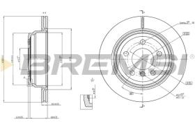 BREMSI CD8313V - DISCOS DE FRENO BMW, NISSAN