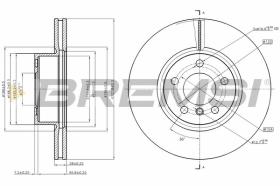 BREMSI CD8314V - DISCOS DE FRENO BMW