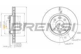 BREMSI CD8327V - DISCOS DE FRENO RENAULT, DACIA, SMART