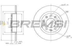 BREMSI CD8333S - DISCOS DE FRENO ALFA ROMEO