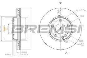 BREMSI CD8334V - DISCOS DE FRENO MERCEDES-BENZ