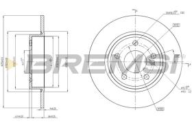 BREMSI CD8335S - DISCOS DE FRENO MERCEDES-BENZ