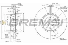 BREMSI CD8337V - DISCOS DE FRENO FORD