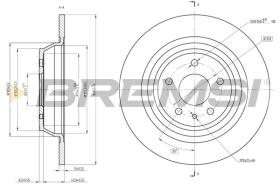 BREMSI CD8338S - DISCOS DE FRENO FORD